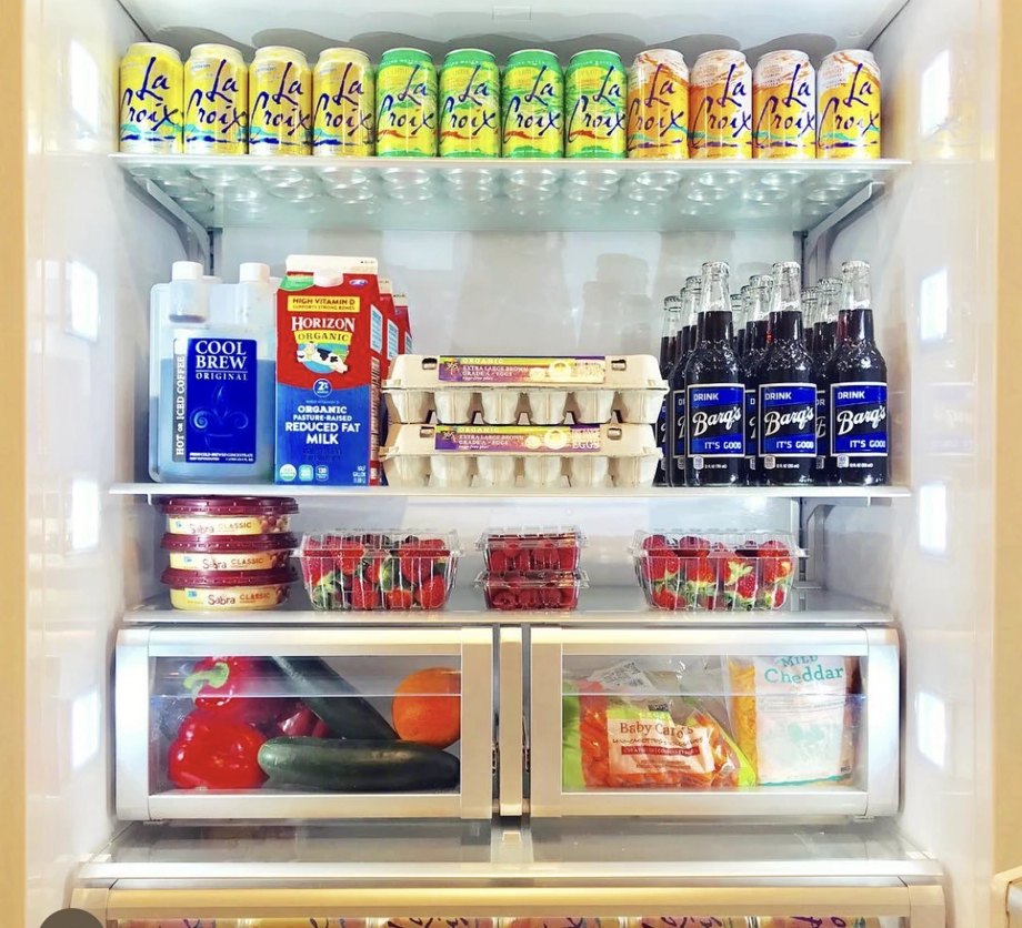 A refrigerator stocked and organized by Porter New Orleans in Uptown