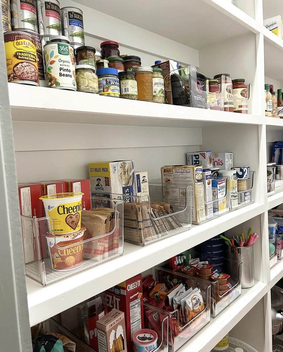 Pantry shelves organized by Porter New Orleans in Lakeview